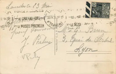 Lourdes — Święty Michał, Bazylika i Plac — Real-Photo C.A.P. St. P. S. (n°35) — Rewers