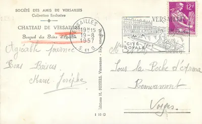 Bosquet des Bains d'Apollon — Château de Versailles — Société des Amis de Versailles — Achterkant