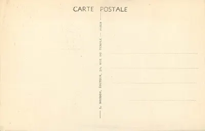 A Savoyarde de Montmartre — "Françoise-Marguerite" — L. Boisson, Paris — Verso