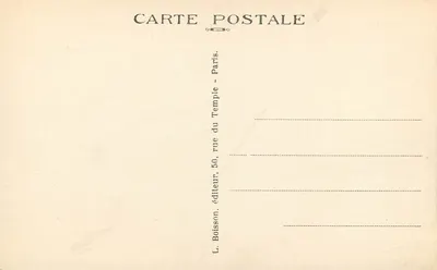 Paryż-Montmartre — Pejzaż z Zaszczytnym Serduszkiem i Kościołem św. Piotra — J. H. — n° 164 — Rewers