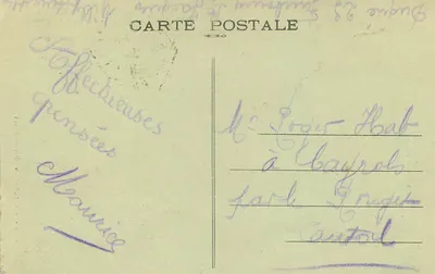 Les Settons — Um canto do Lago — Le Morvan Illustré, ed. G. Geryais, Saulieu — Verso