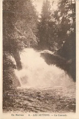 Les Settons — A Cascata — A. Duciel, editor, Saulieu
