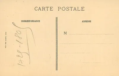 A Leitora — Greuze — J.-E. Bulloz, Editor — Verso