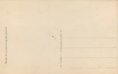 A Era do Ferro — estátua de A. Lasson — Museu do Luxemburgo — Verso