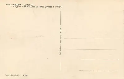 Arezzo - Catedral — A Virgem Assunta (Andrea della Robbia e discípulos) — Verso