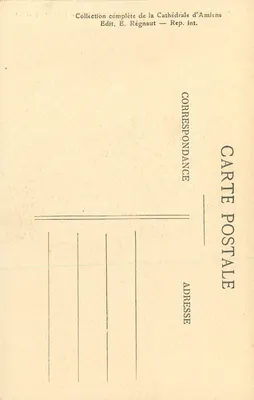 Katedra w Amiens — Façade Occidentale — Le Beau Dieu — Rewers