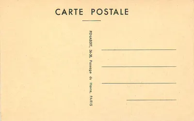 Kasteel van Penabert — ruïnes aan de oever — uitgever Penabert, Parijs — Achterkant