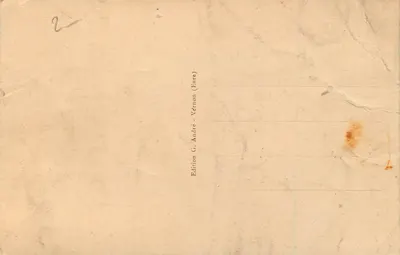 Vernon (Eure) — Vista pitoresca à beira da Sena — Edição G. André — Verso
