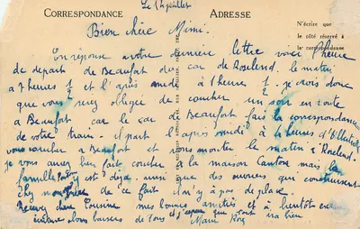 Região de Albertville — Estrada de Roselend — Beauboîs — IL — Verso