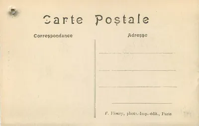 Ritratto di Ozanam — disegno firmato Sammit — F. Flourey, Parigi — Verso