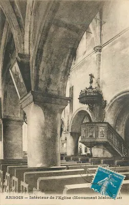 Arbois — Interior da Igreja (Monumento Histórico) — Edição das Galerias Modernas