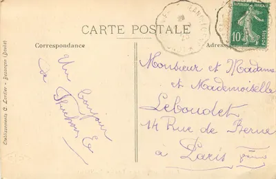 Jura Pitttoresque — Jezioro BONLIEU — C.L.B. — Rewers