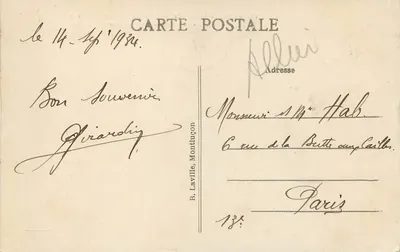 Wąwóz Sioule — Góry u Chouvigny — Tunel, droga z Châteauneuf do Ebreuil — B. Laville, Montluçon — Rewers