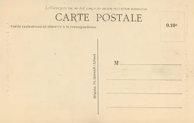 Het pittoreske Bourbonnais — Viaduct van de Malavaux — Uitgever Ideal, n° 585 — Achterkant