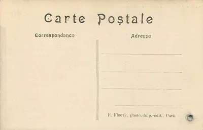Klasztor — Pokój Pani de Soyécourt — F. Fleury, Paryż — Rewers