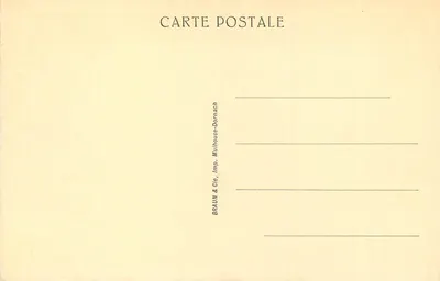 Obernai — Ninho de corujas — Braun & Cie, Mulhouse-Dornach — Verso