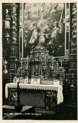 Val d'Isère — O Altar da Igreja — Editor: La Cigogne, Grenoble