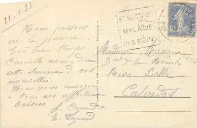St-Nectaire - Katedra — katedra romańsko-byzantycka z gotyckim ołtarzem głównym i relikwiarzem — wydawca nieznany, nr 42 — Rewers
