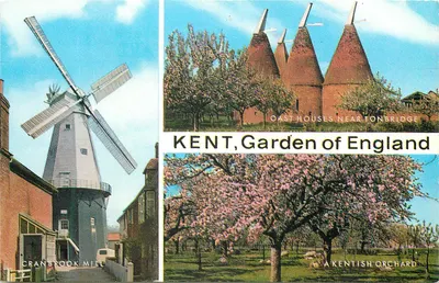 Kent, Jardim da Inglaterra — Cranbrook Mill, Casas de Ail Próximas a Tonbridge, Um Pomar Kentish