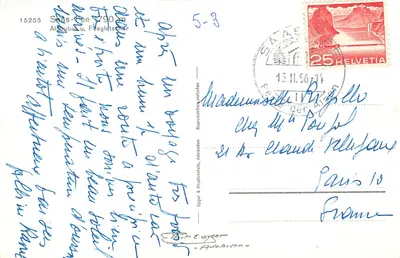 Widok z Seas-Cee — Alp w jesieni — Gyger & Klupfenstein, Adelboden — Rewers