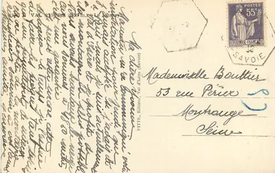 Val d'Isère (1500 m) — O Jozéry — Editor FITTE, Savoie — Verso