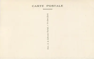 Castelo de Montal — Tapeçaria da sequência da Grande Sala do primeiro andar — Livraria Pertuel, St-Céré (Lot) — Verso