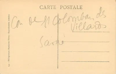 O Col do Glandon (1912 m.) e as Aiguilles de l'Argentière — Martinotto Frères, n°145 — Verso