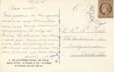 Les Avanchers — Village du Pré — Le Niélard — C.A.P. (46) — Rewers