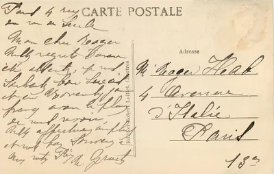 Chartres — La Cattedrale — Facciata Ovest — Edizione Robert Laillet, n°63 — Verso