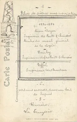 Garabit (Cantal) — Viaduto e Vale da Truyère — ND. Fot. — Verso