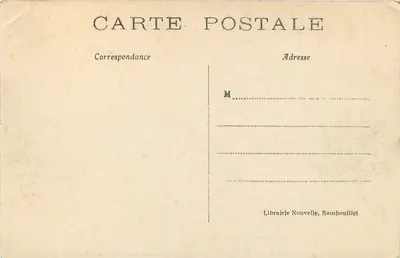 Zamek Rochefort (S.-et-O.) — Francuski ogród — Librairie Nouvelle, Rambouillet — Rewers