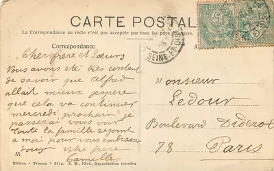Igreja de Longpont — Vestígio da abadia beneditina fundada no século XI — Edição Trianon, n° 231a — Verso
