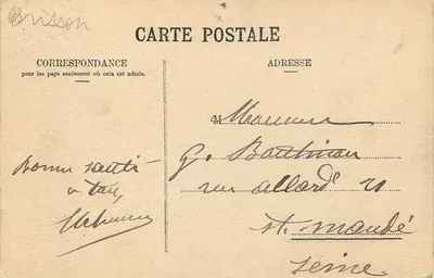 Le Châtelard w Bauges — widok na wioskę z kościołem — Jullien bracia, Fot. Wydawcy, Genewa, nr 2857 — Rewers