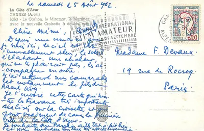 Cannes — La Croisette — Éditions Bellacolor — Rewers