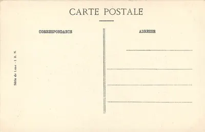Castelo de Blois — Facha de Francisco I e grande escada — Série de Luxe - I R. N. — Verso