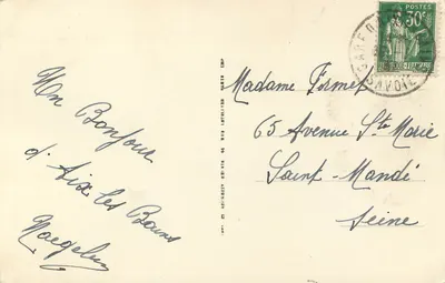 AIX-les-BAINS — Grand Hôtel Bernascon — LL. — n° 164 — Verso