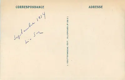 La Bourboule — Skoczek Vernière — Auvergne, n°1399 — Rewers