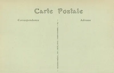 Parque do Castelo de Chantilly — As Três Avenidas — editor Neurdein Frères — Verso