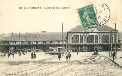 Saint-Étienne — A Estação de Châteaucreux — Edição M. M. n°208