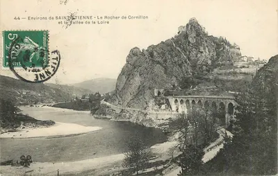 Arredores de SAINT-ÉTIENNE - O Rocher de Cornillon e a Vale da Loire — Editor não identificado, n° 44