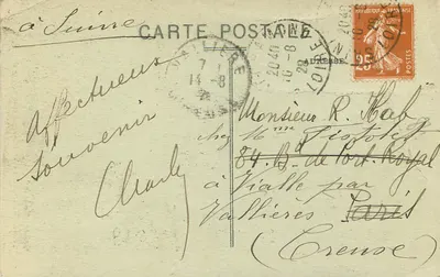 Valfleury (Loire) — O Maître-Autel e a Virgem Milagrosa — Edit. J. Zaugg - St-Etienne n°939 — Verso