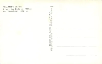 Charlieu (Loire) — Drzwi Abbatii Benedyktynów (XII w.) — CIM — Rewers