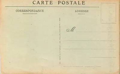 Basílica del Sagrado Corazón de Montmartre — la Cripta : el Déambulatoire — V.N. N° 15 — Reverso