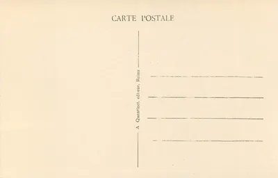 Reims - The Cathedral — view of the Gothic façade — publisher Quenfinet, no. 190 — Back