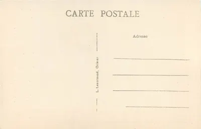 Meung-sur-Loire (Loiret) — A Torre da Igreja e as Ruínas do Antigo Castelo-Forte — L. Lenormand, Orléans — Verso
