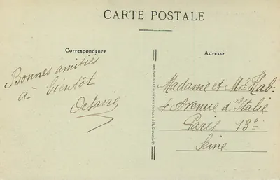 Arredores de MONTLUÇON — Panorama de St-Marien — Lib. F. Pointud, Montluçon — Verso