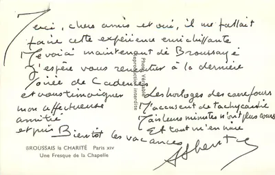 Ostatni posiłek — Święty Jan — Broussais la Charité, Paryż XIV — Rewers
