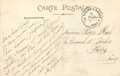 LYON — Prefektura — Carrier, wyd. model ustawienia — Rewers