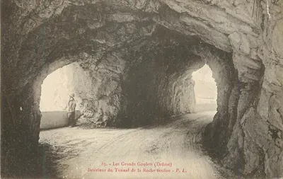 Interior do Túnel da Roche Tendue — Les Grands Goulets (Drôme) — P. L. n°83