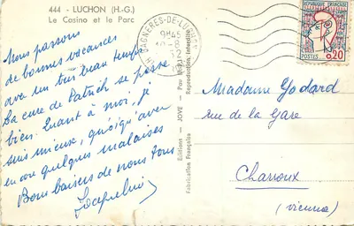 Le Casino et le Parc — Luchon (H.-G.) — Wydawnictwo Francuskie — Rewers